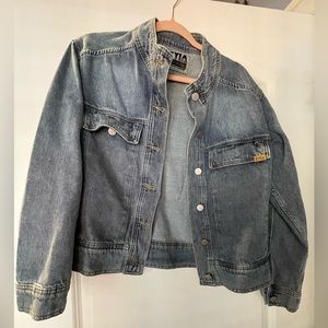 Zyia Faded Indigo Denim Jacket, size medium